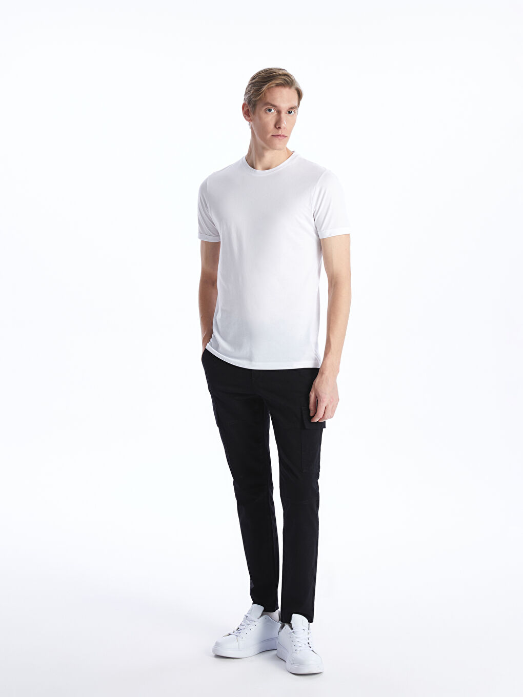 Crew Neck Jersey Men's T-Shirt -S41097Z8-Q6K