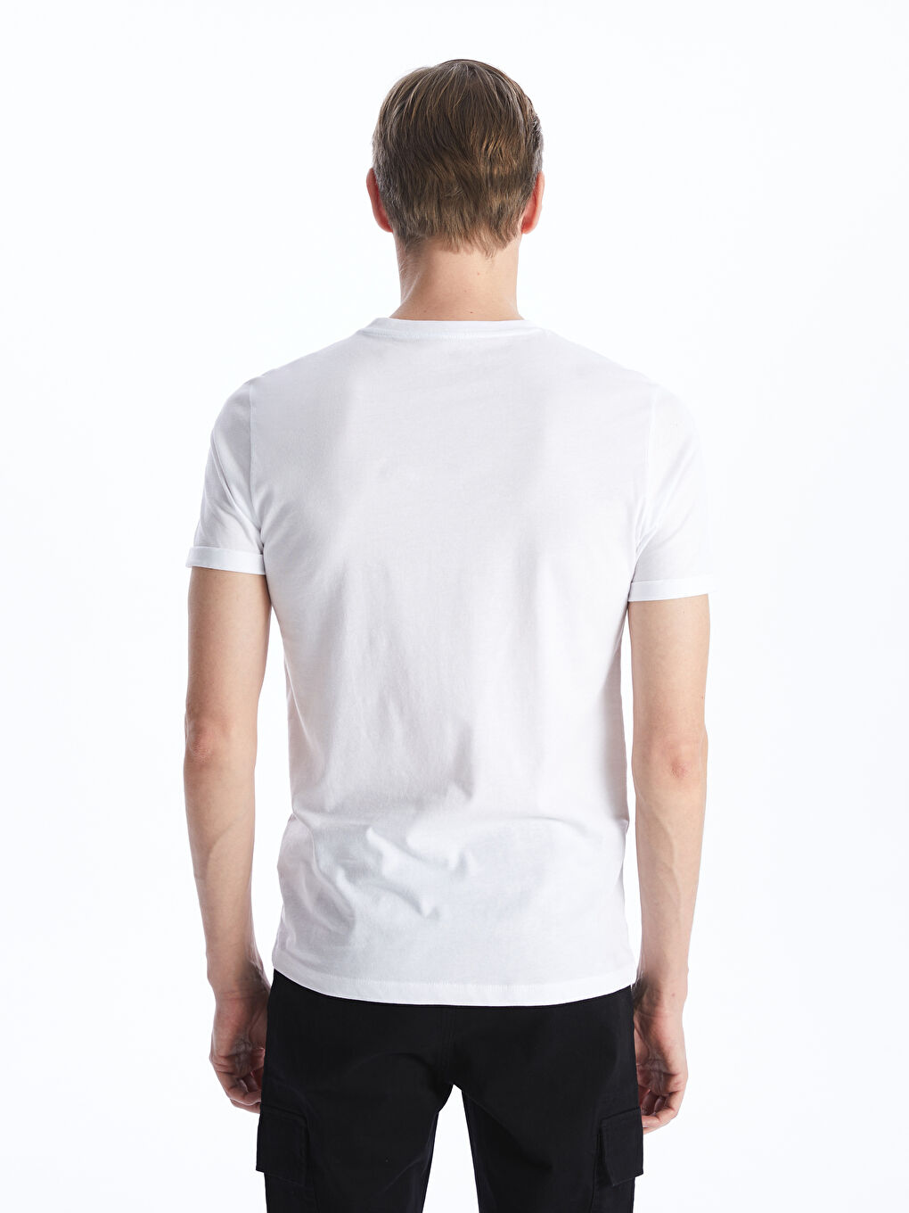Crew Neck Jersey Men's T-Shirt -S41097Z8-Q6K