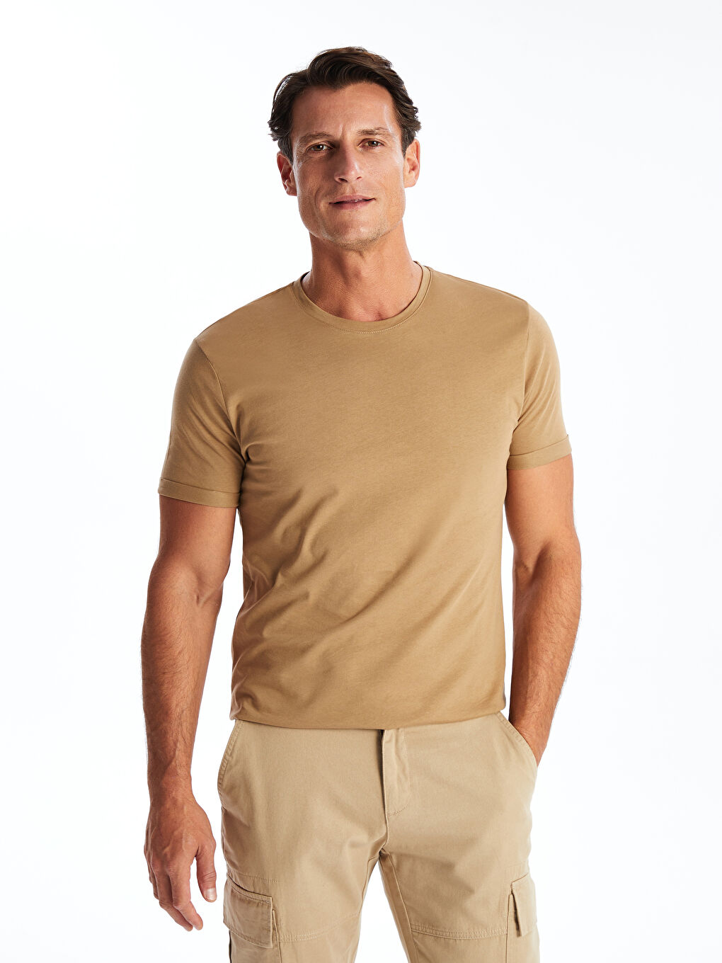 LCWAIKIKI Basic Crew Neck Jersey Men's T-Shirt -S41097Z8-VVU