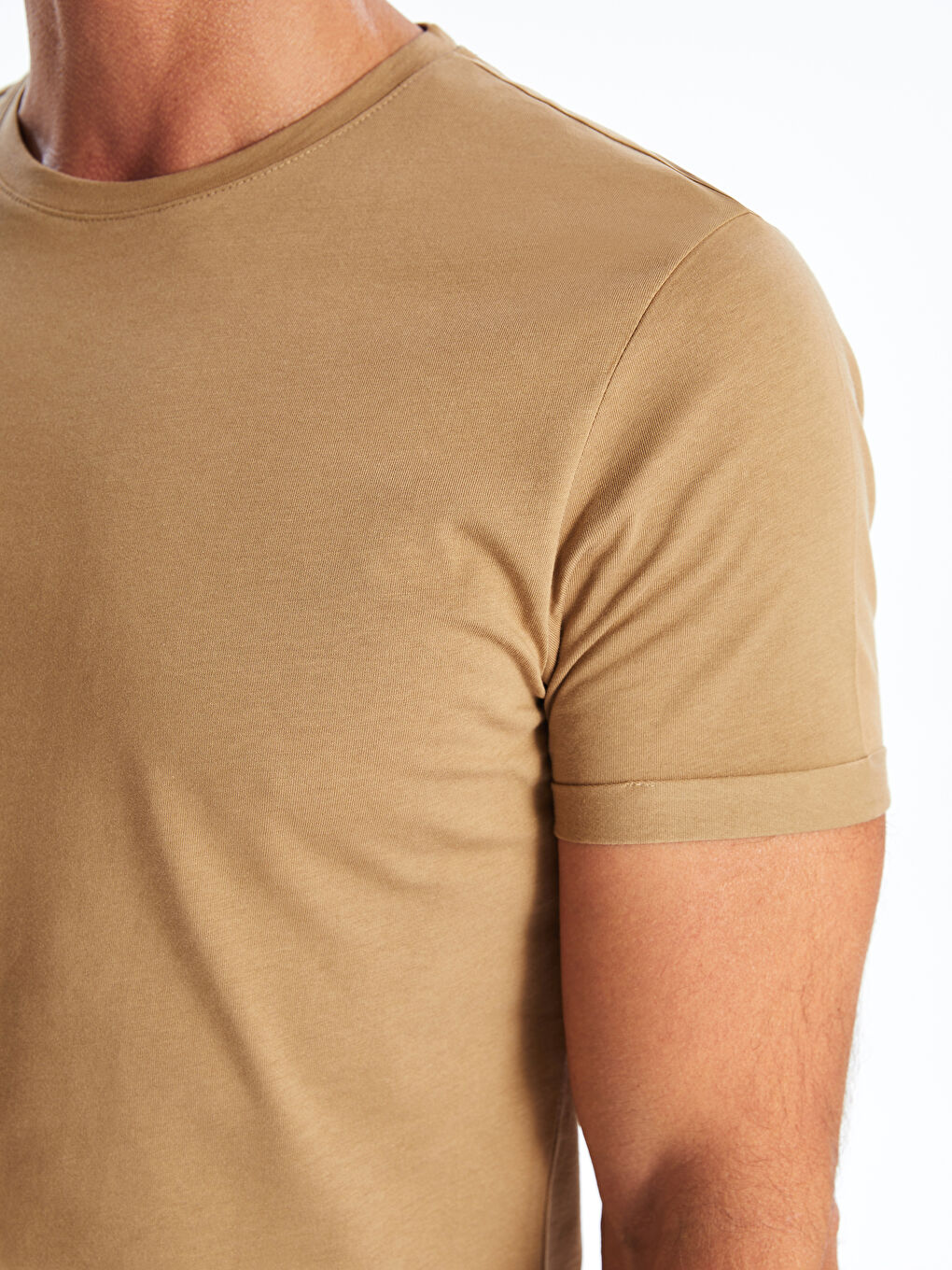 LCWAIKIKI Basic Crew Neck Jersey Men's T-Shirt -S41097Z8-VVU