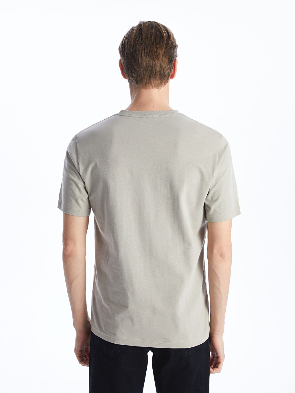V-Neck Short Sleeve Men's T-Shirt -S41099Z8-MVK