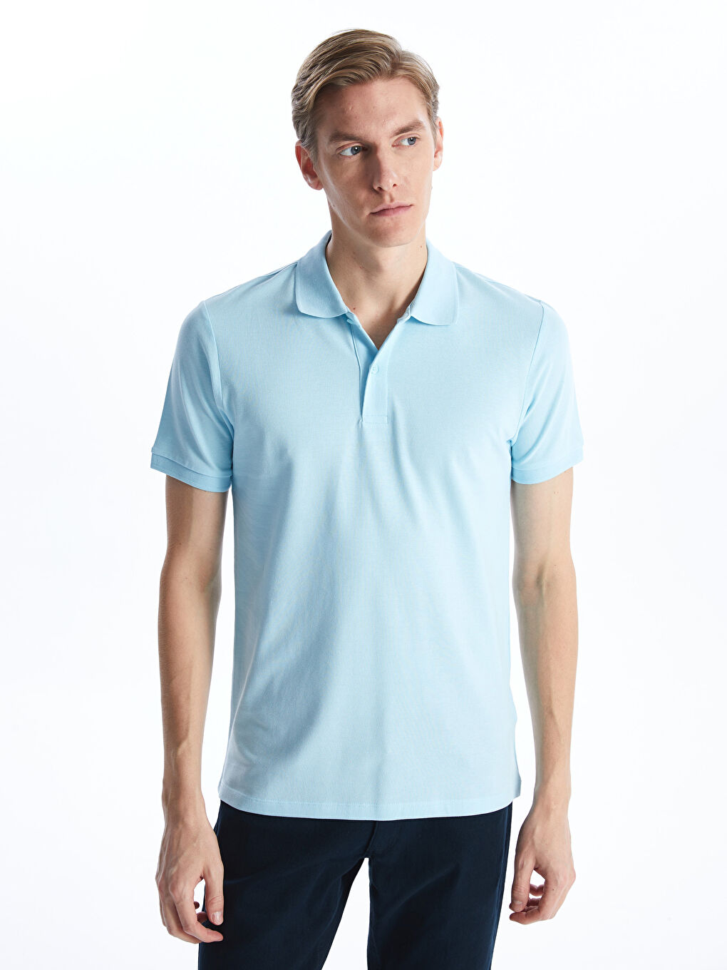 Polo Neck Short Sleeve Pike Men's T-shirt -S41101Z8-L8A