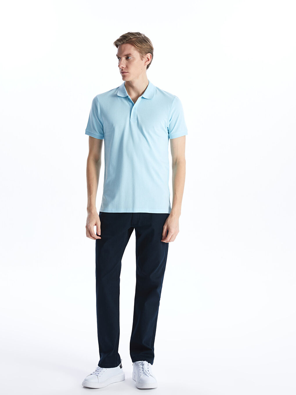 Polo Neck Short Sleeve Pike Men's T-shirt -S41101Z8-L8A