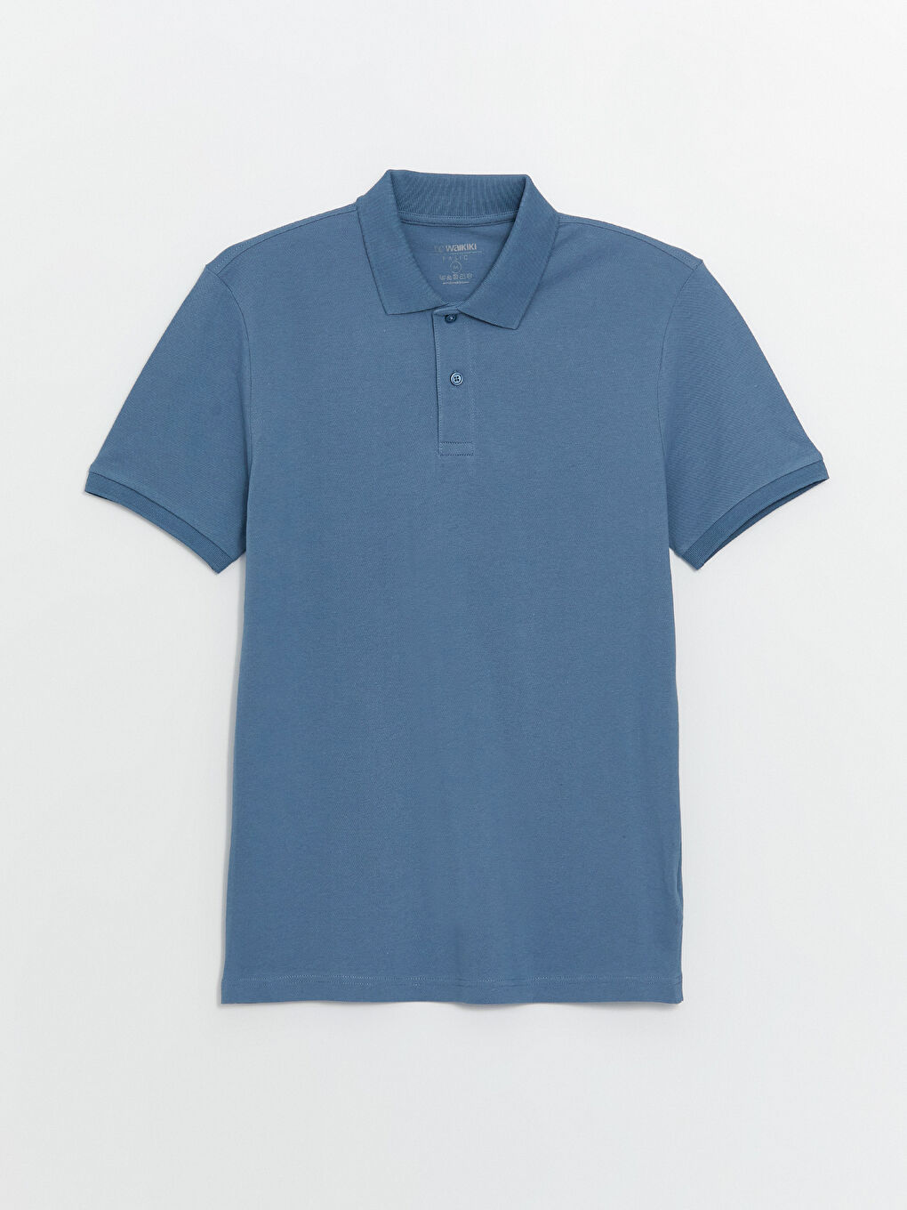 LCWAIKIKI Classic İndigo Polo Yaka Kısa Kollu Pike Erkek Tişört - 5