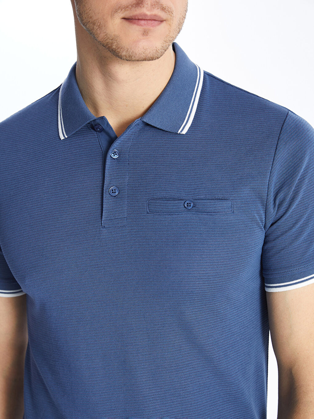 LCWAIKIKI Classic Polo Neck Short Sleeve Men's T-Shirt -S41105Z8-SXK