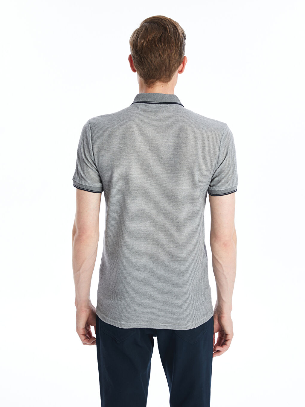 Polo Neck Short Sleeve Men's T-Shirt-7