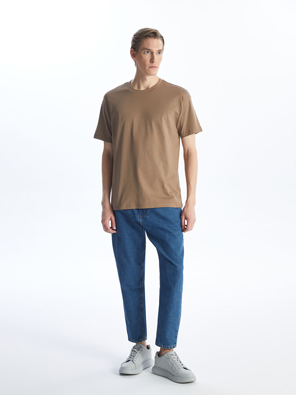 Rundhalsausschnitt Jersey T-Shirt für Herren-2