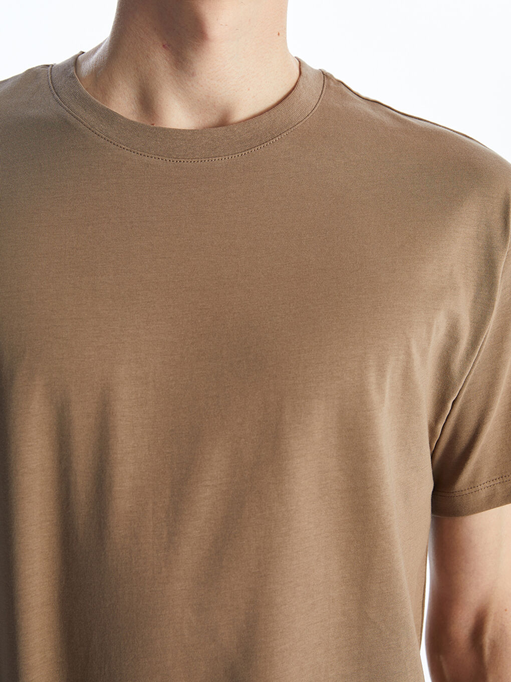 Rundhalsausschnitt Jersey T-Shirt für Herren-3