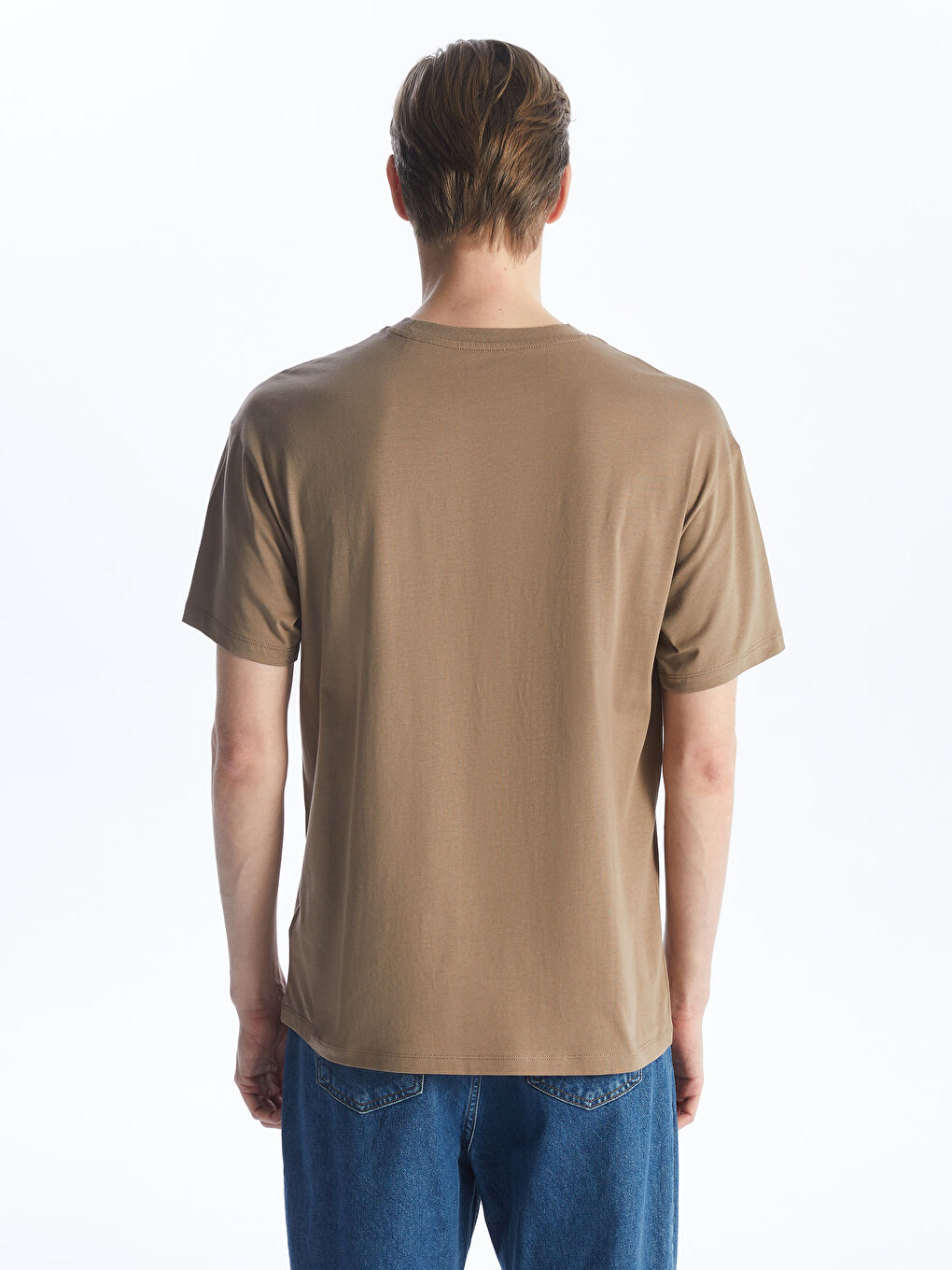 Rundhalsausschnitt Jersey T-Shirt für Herren-4