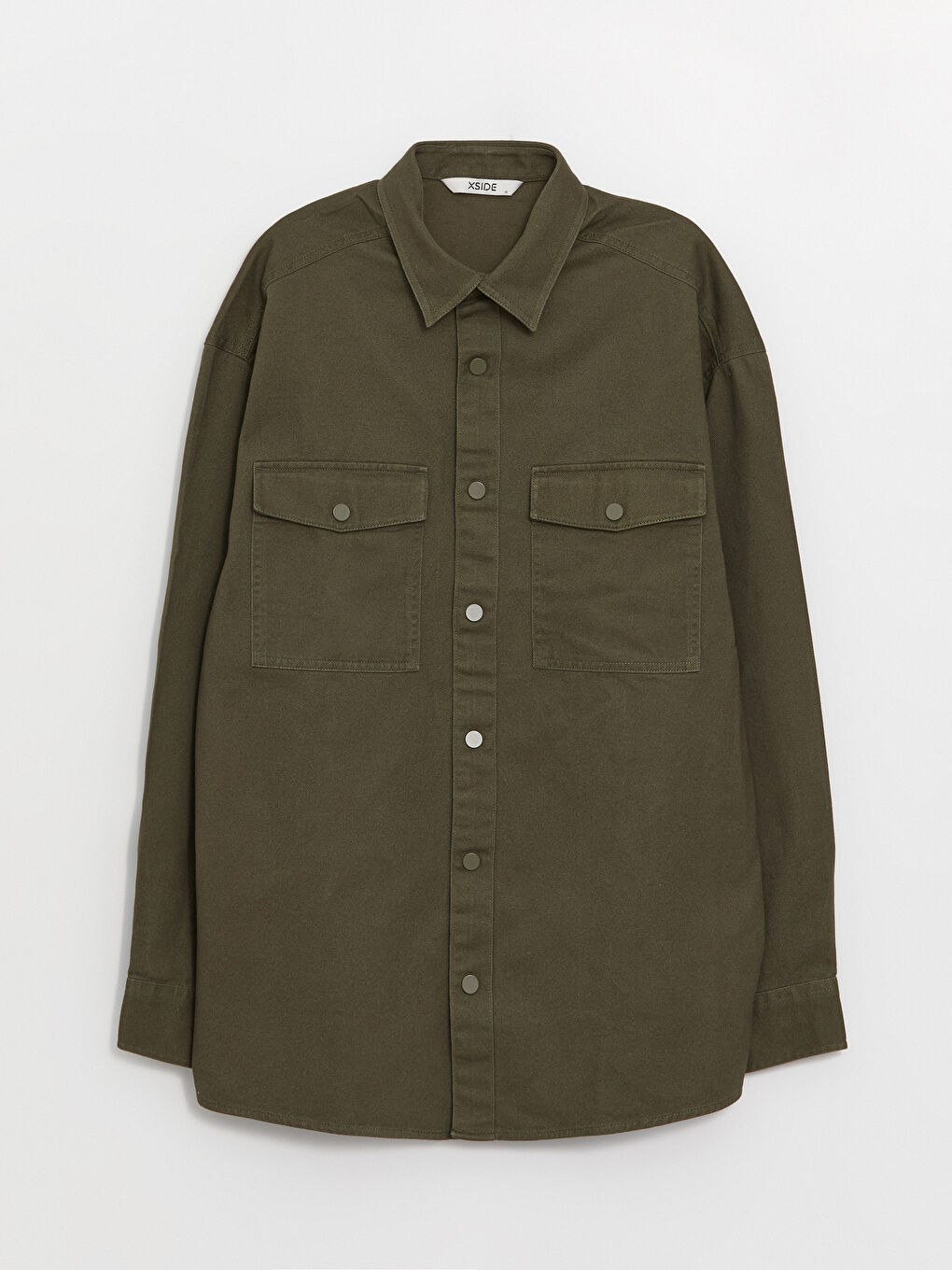 Comfortable Fit Long Sleeved Gabardine Men's Shirt -S41124Z8-SEM