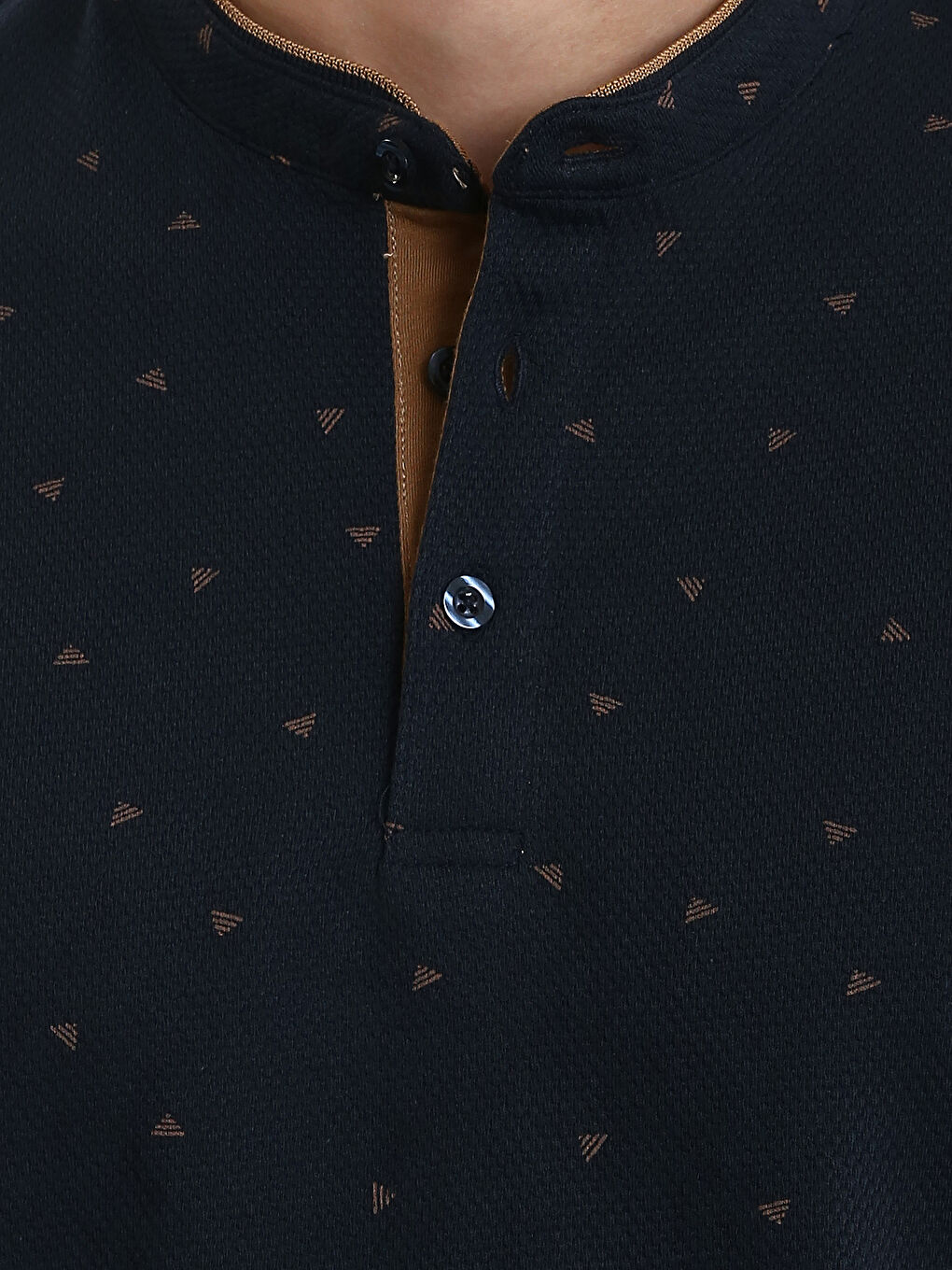 Tricou cu Guler de Judecător, Mânecă Scurtă, Cu Model, pentru Bărbați-4