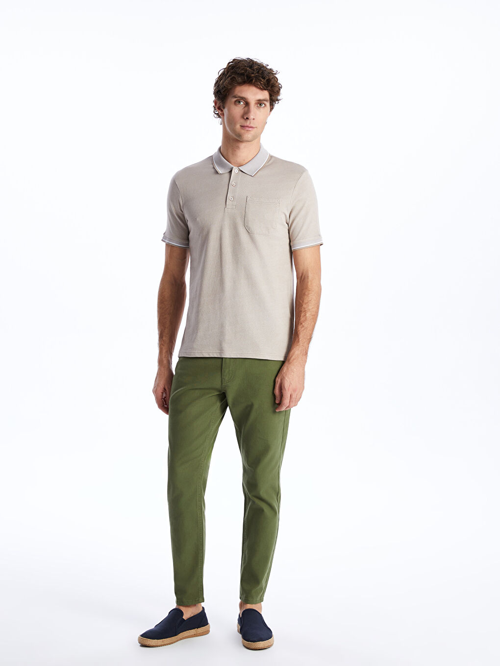 Polo Neck Short Sleeve Men's T-Shirt -S41133Z8-MHK