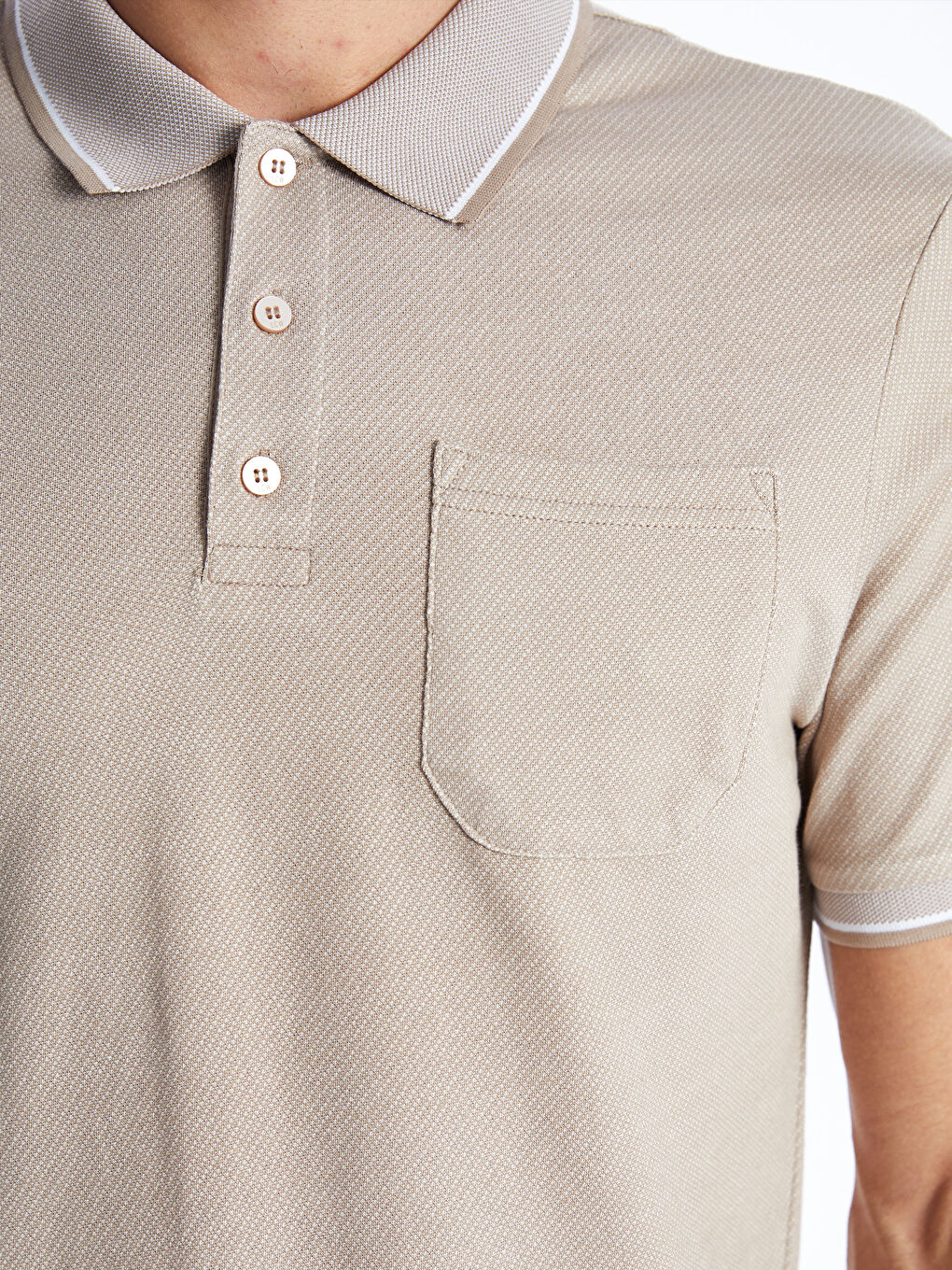 Polo Neck Short Sleeve Men's T-Shirt -S41133Z8-MHK