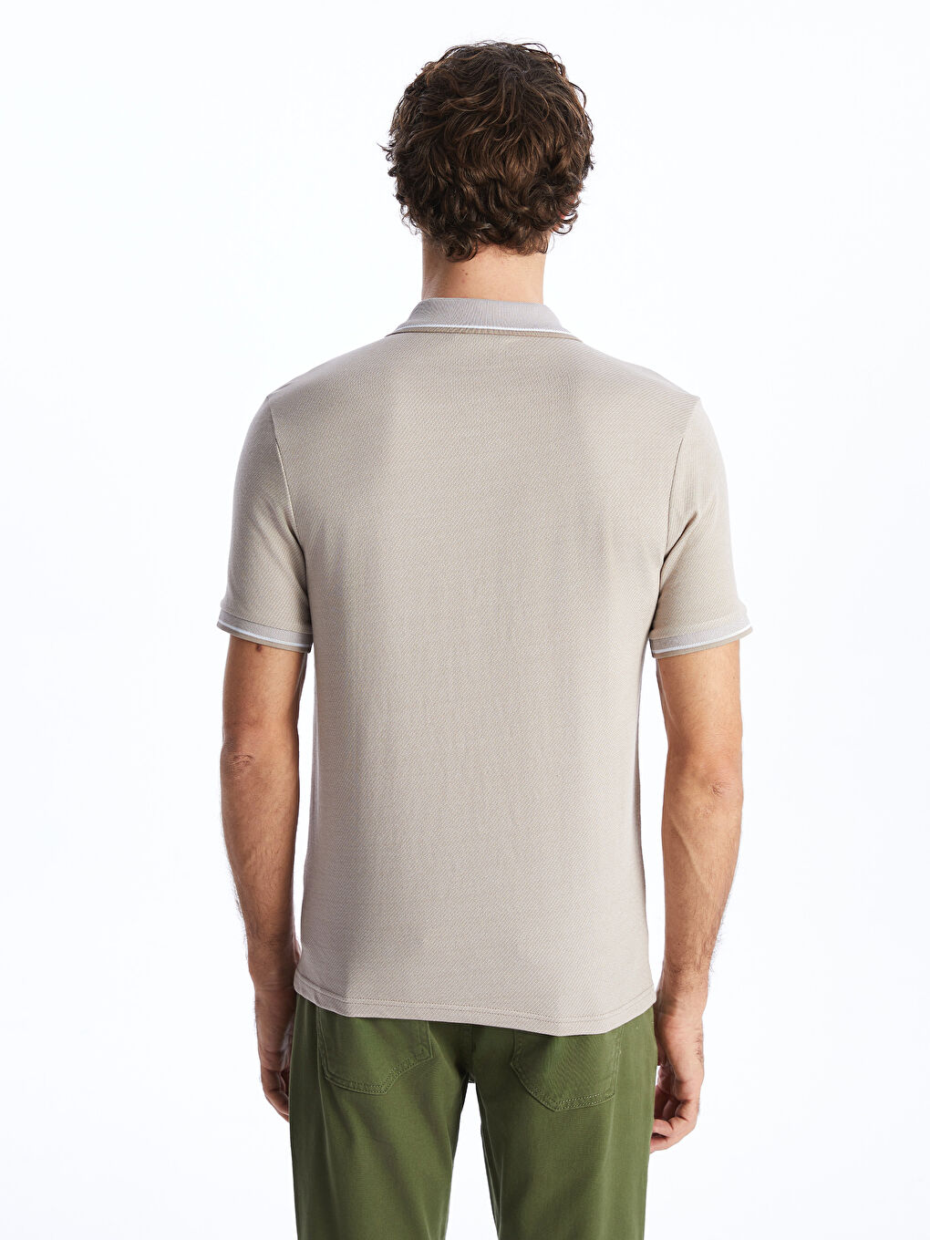 Polo Neck Short Sleeve Men's T-Shirt -S41133Z8-MHK