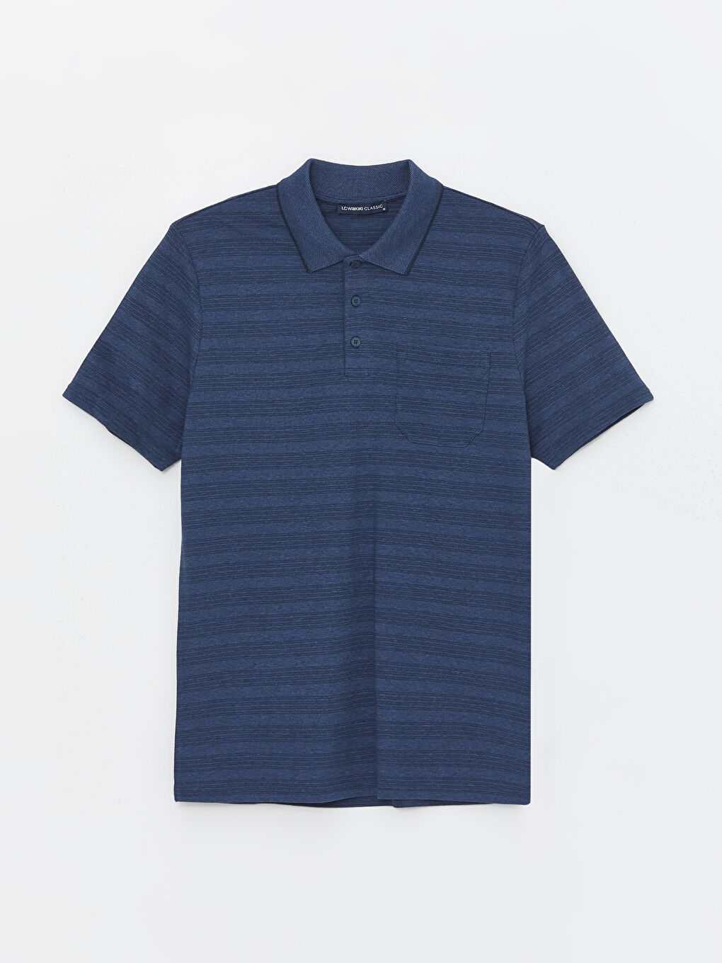 Tricou cu Guler Polo, Mânecă Scurtă, Vărgat, pentru Bărbați-5