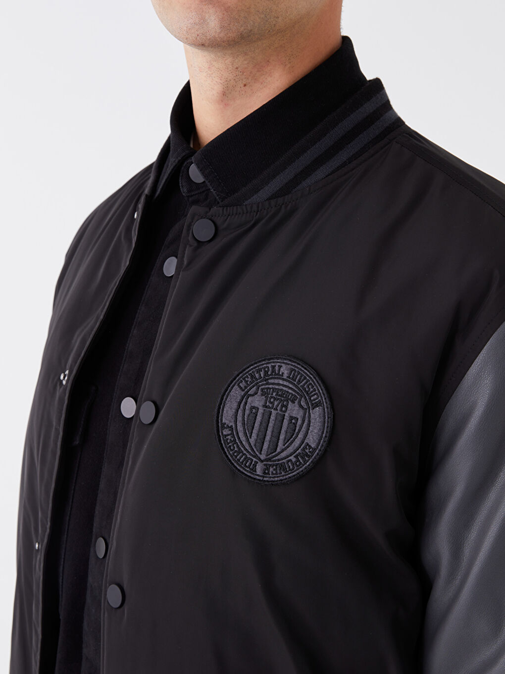 Standard Fit College Collar Men's Coat -S41136Z8-CVL