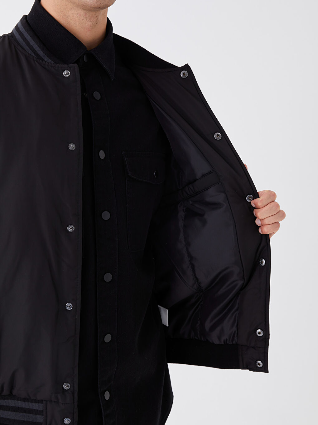 Standard Fit College Collar Men's Coat -S41136Z8-CVL