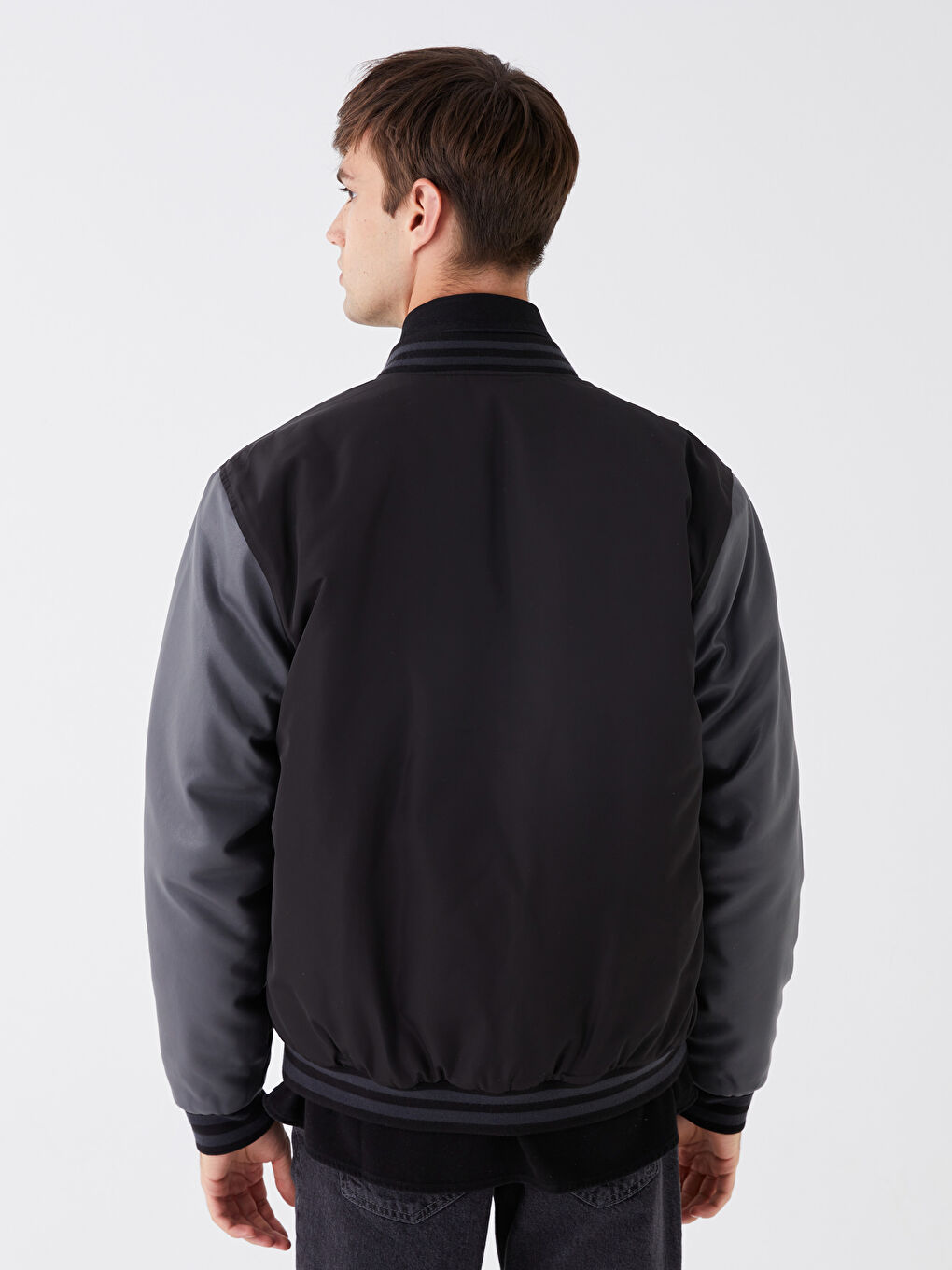 Standard Fit College Collar Men's Coat -S41136Z8-CVL