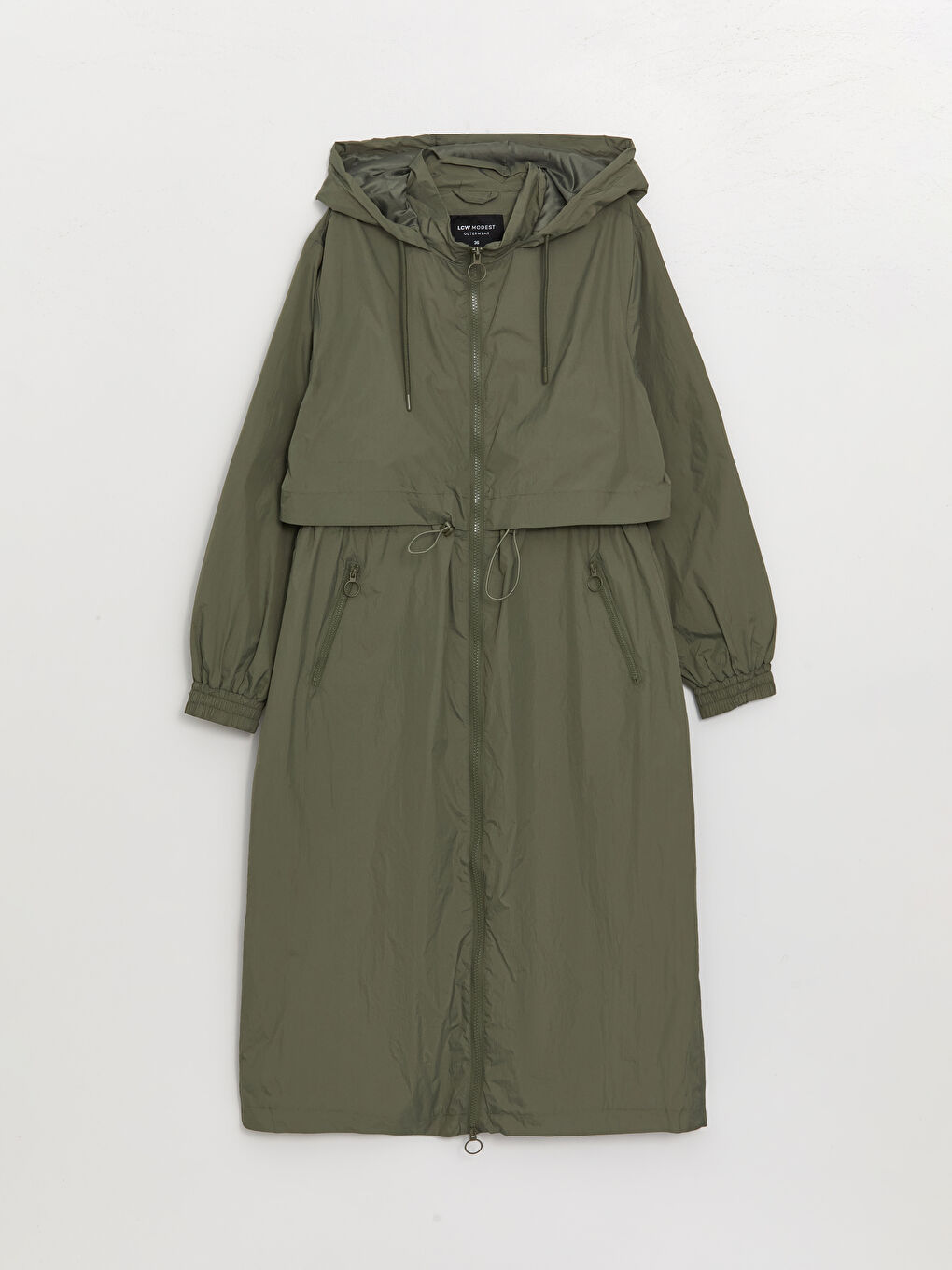 Hooded Regular Long Sleeve Women's Raincoat -S41147Z8-H4A