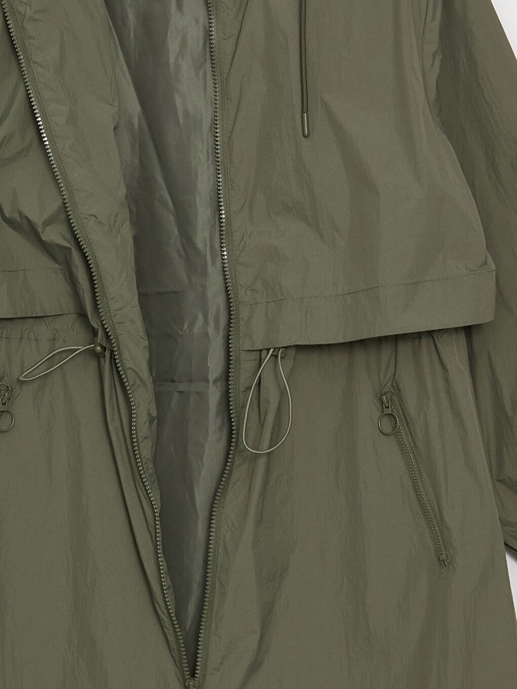 Hooded Regular Long Sleeve Women's Raincoat -S41147Z8-H4A
