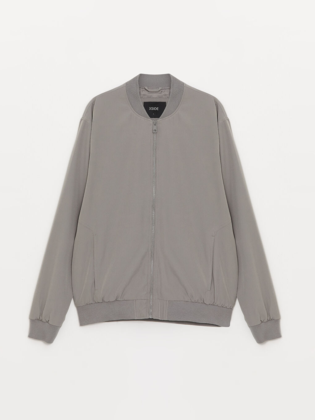 Standard Fit College Neck Men's Bomber Coat -S41165Z8-SZ8