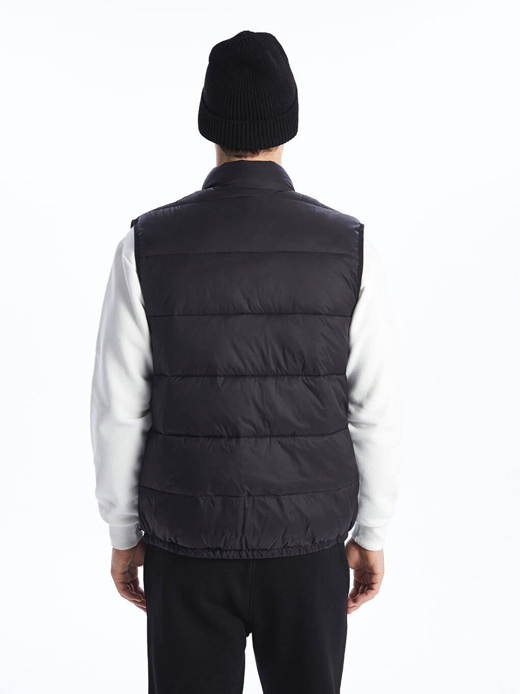 Slim Fit Funnel Neck Men's Puffer Gilet -S41177Z8-CVL