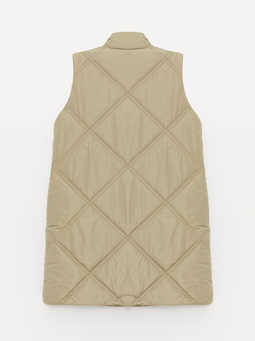 Doudoune sans manches matelassée à col cheminée pour Femmes-7