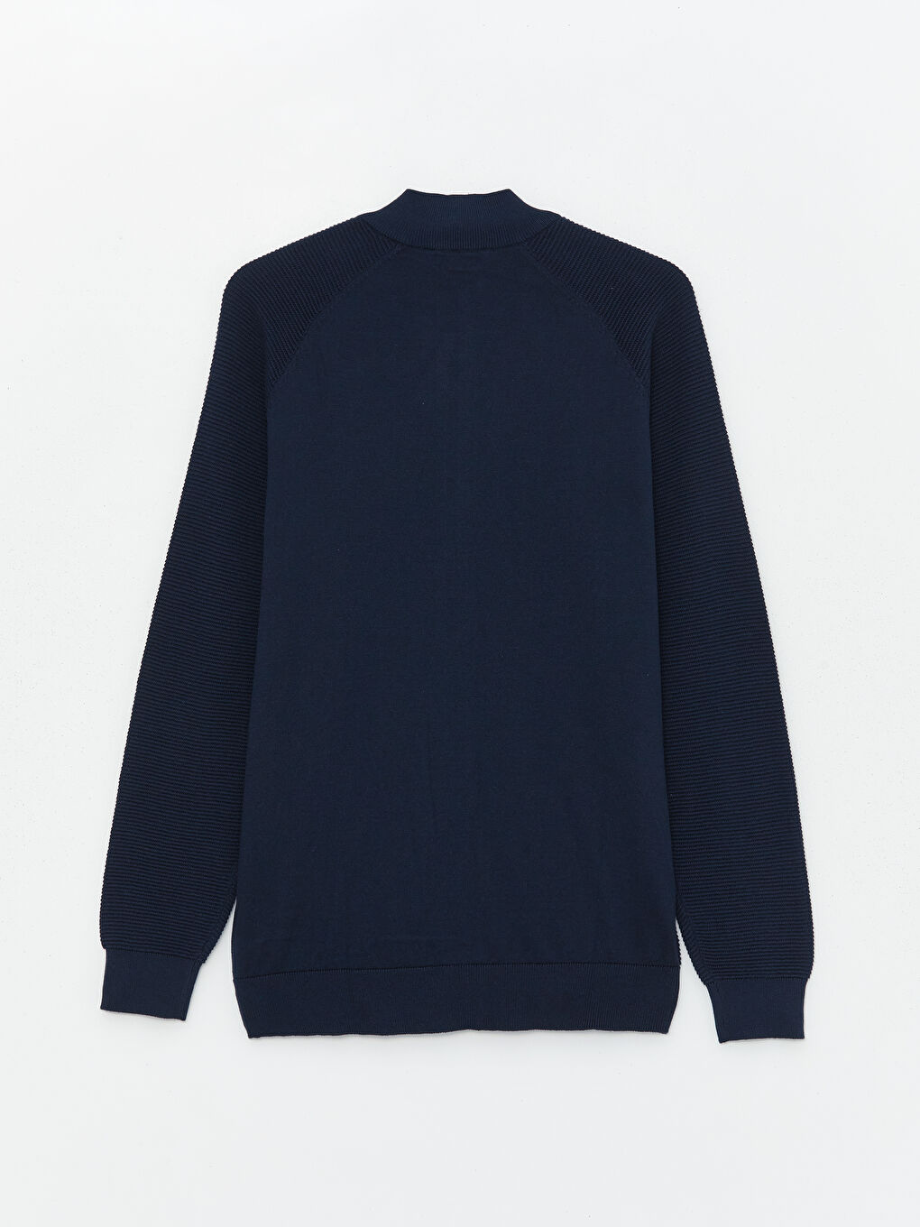 Standard Fit Turtle Neck Men's Tricot Cardigan -S41264Z8-RFH