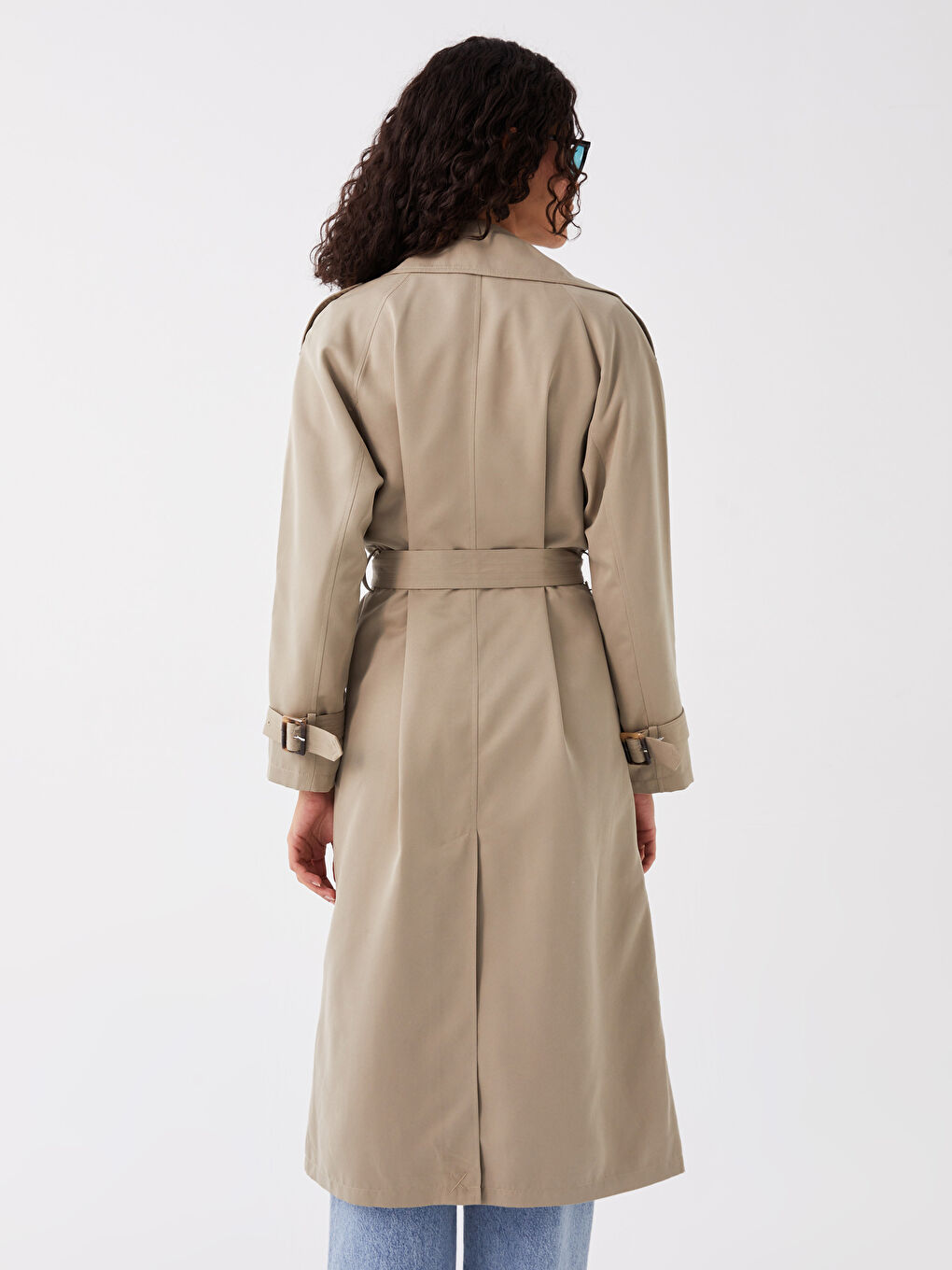 Jacket Collar Straight Long Sleeve Oversize Women's Trench Coat -S41272Z8-KEL