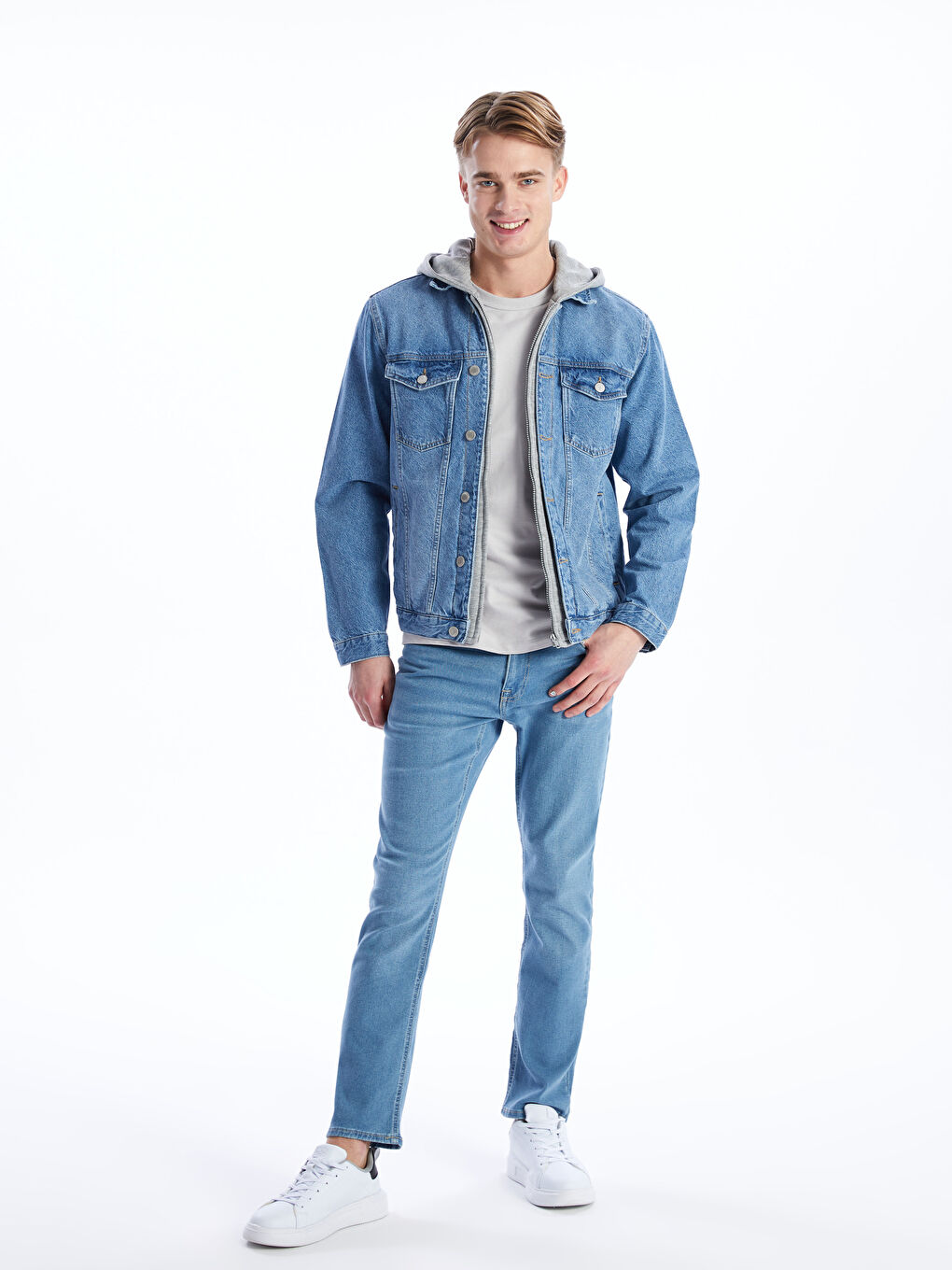 LCW Jeans Indigo Standart Kalıp Erkek Jean Ceket - 2
