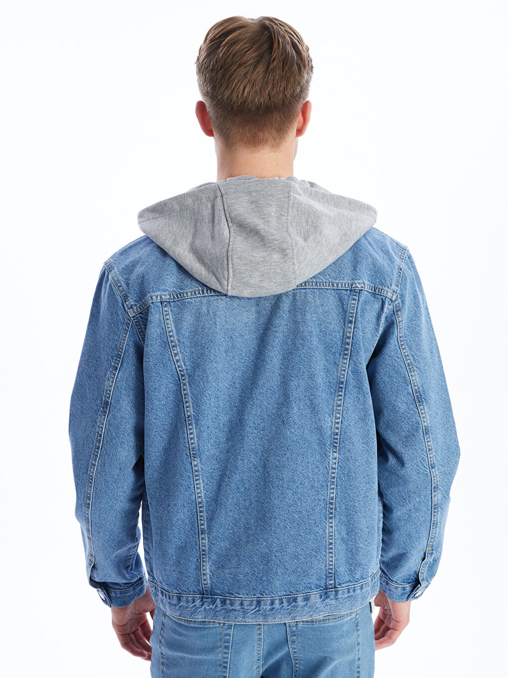 LCW Jeans Indigo Standart Kalıp Erkek Jean Ceket - 4