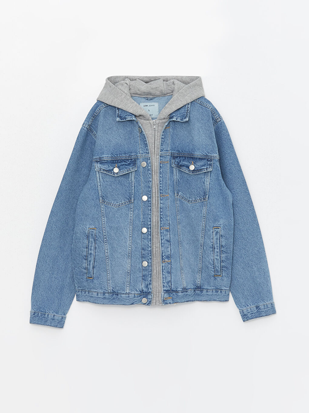 LCW Jeans Indigo Standart Kalıp Erkek Jean Ceket - 5