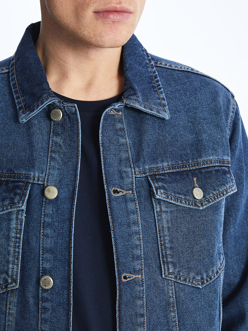 Standard Fit Men's Denim Jacket -S41311Z8-H45