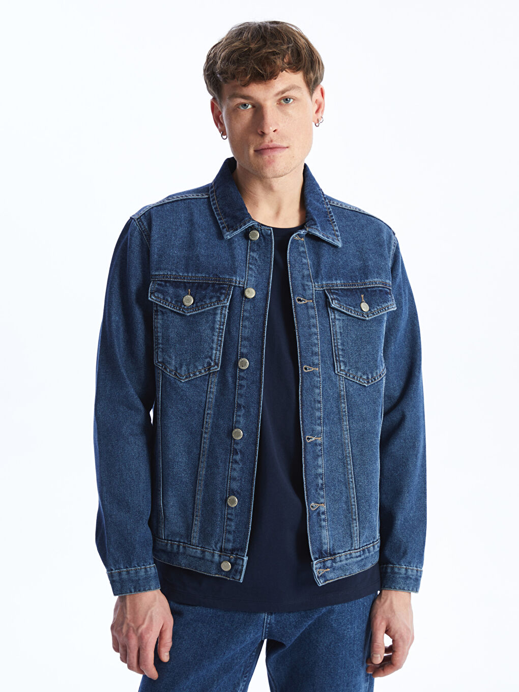 Standard Fit Men's Denim Jacket -S41311Z8-H45