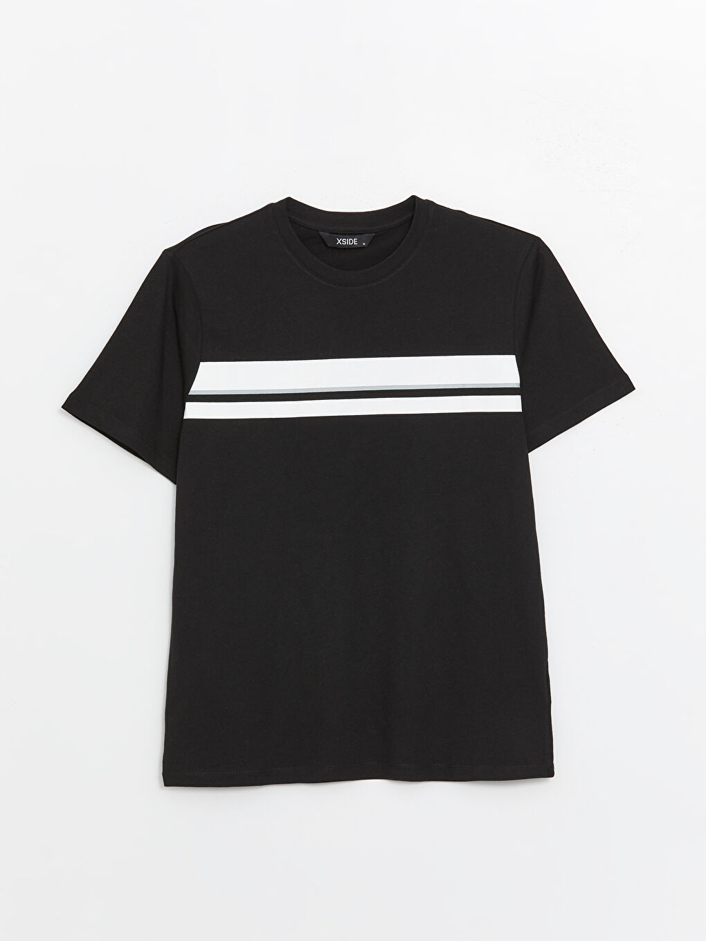 Crew Neck Short Sleeve Printed Combed Cotton Men's T-shirt -S41379Z8-CVL