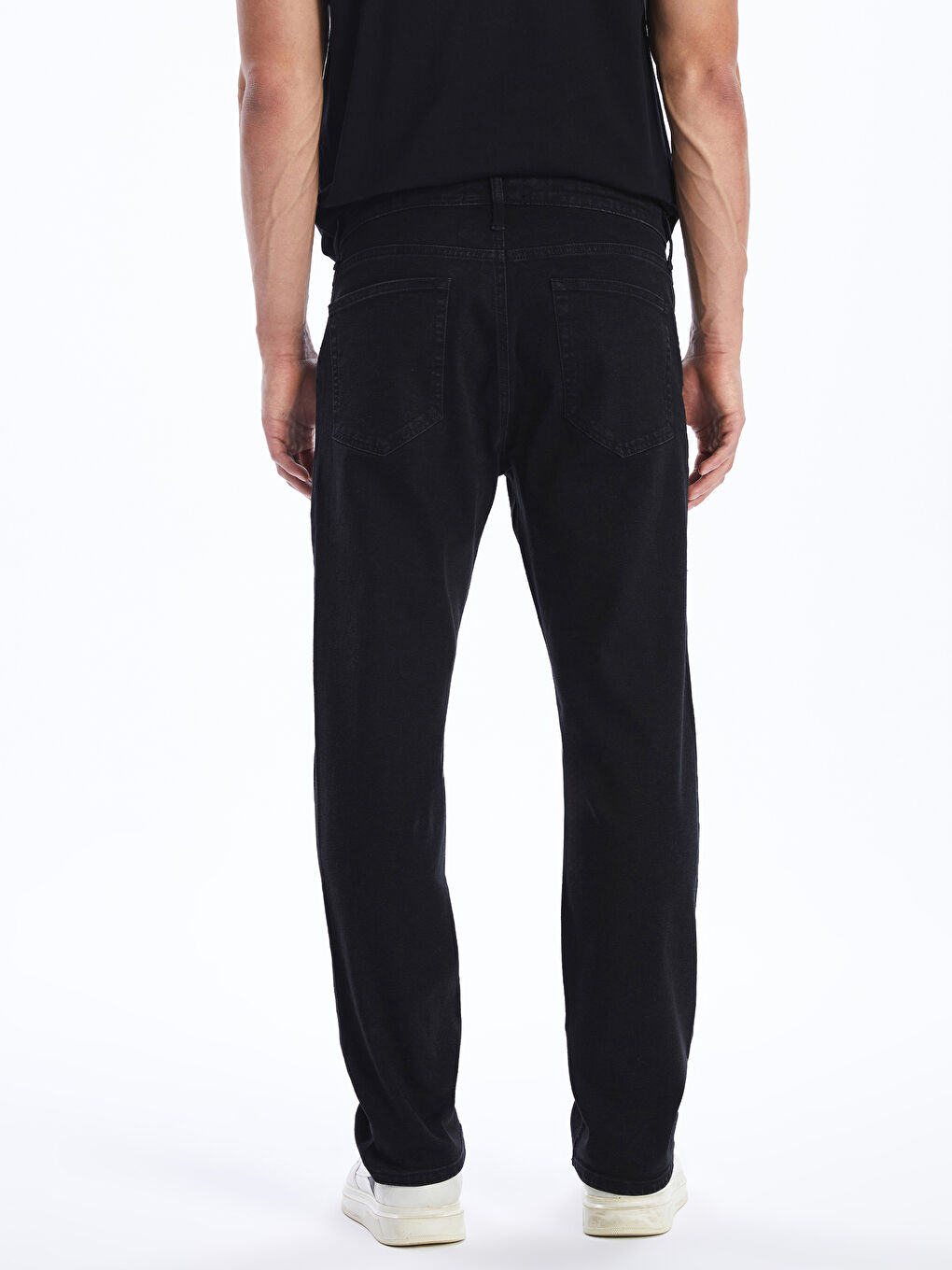 Siyah 790 Rahat Kalıp Erkek Jean Pantolon-4