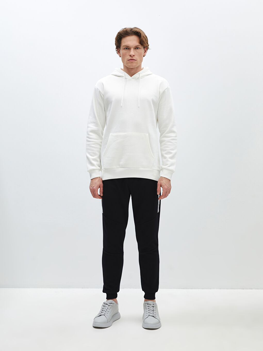 Siyah Slim Fit Erkek Jogger Eşofman Altı-1