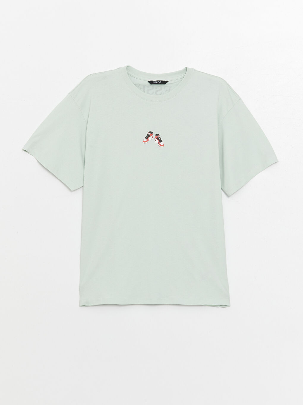 T-shirt pour hommes en coton peigné imprimé à manches courtes et col rond-5