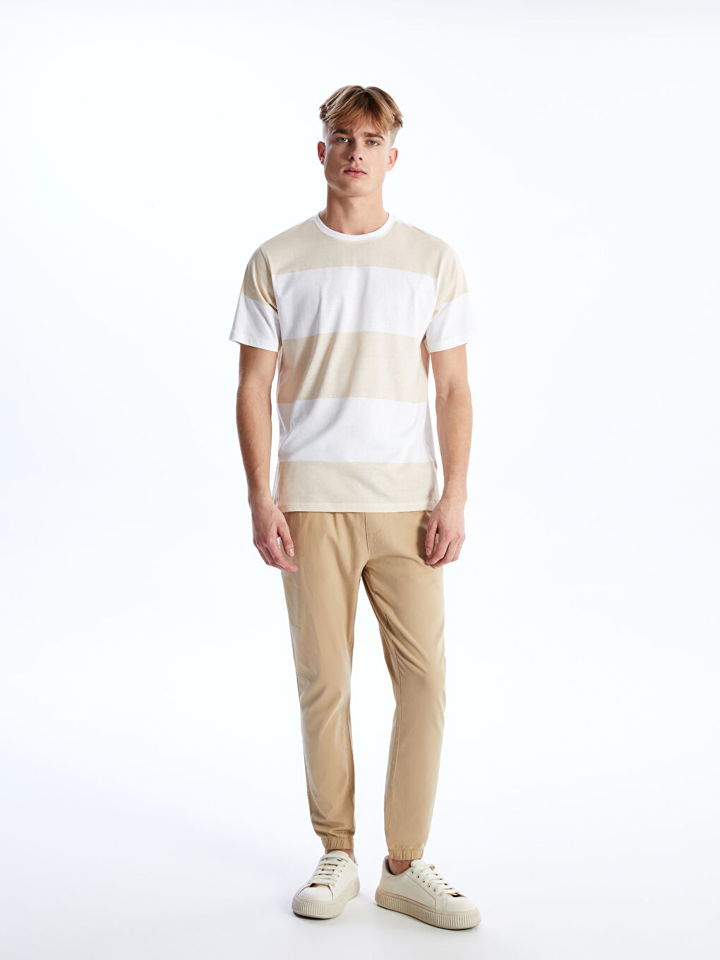Muška color-block majica od češljanog pamuka  -S41408Z8-LE8