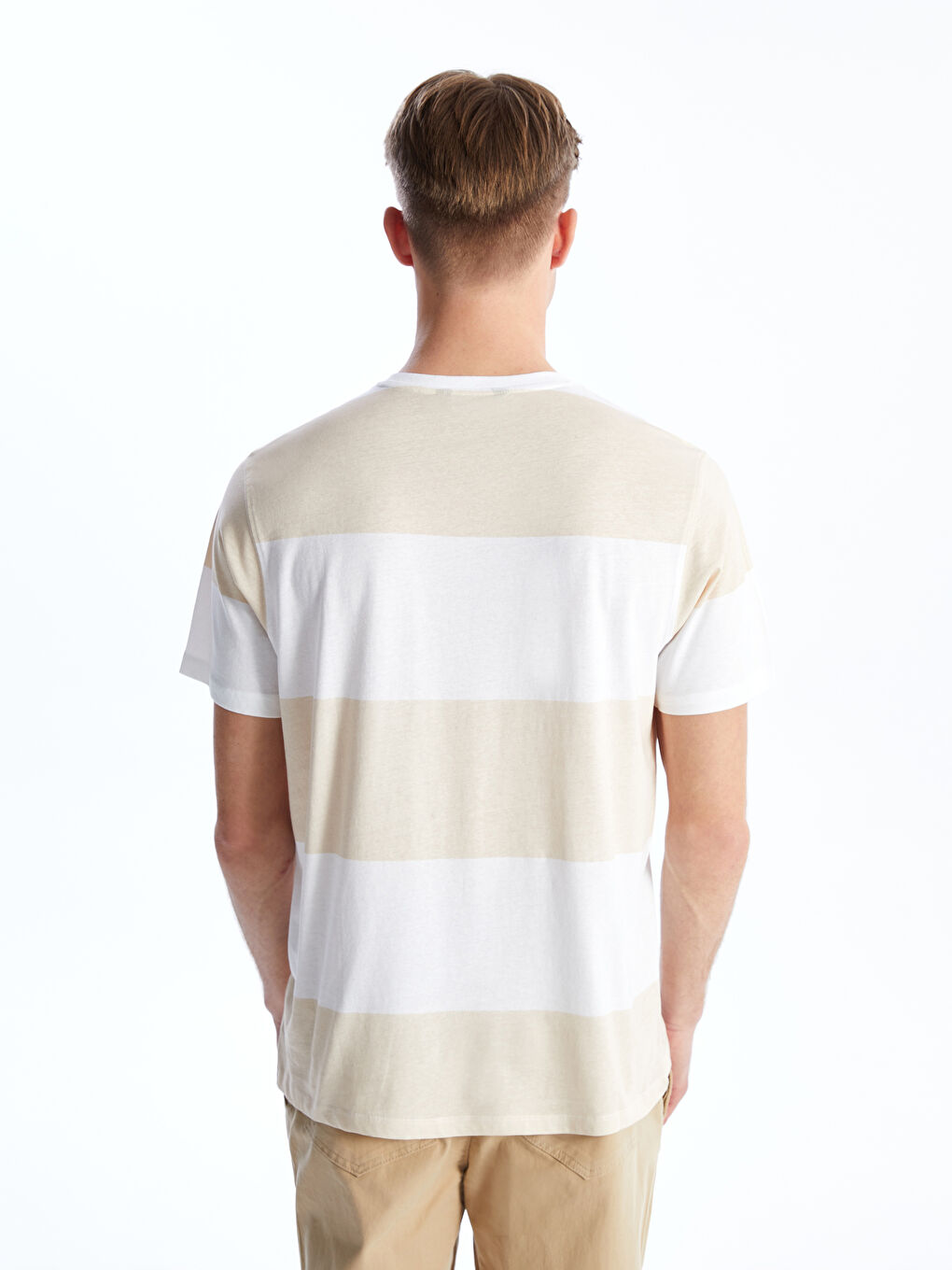 Muška color-block majica od češljanog pamuka  -S41408Z8-LE8