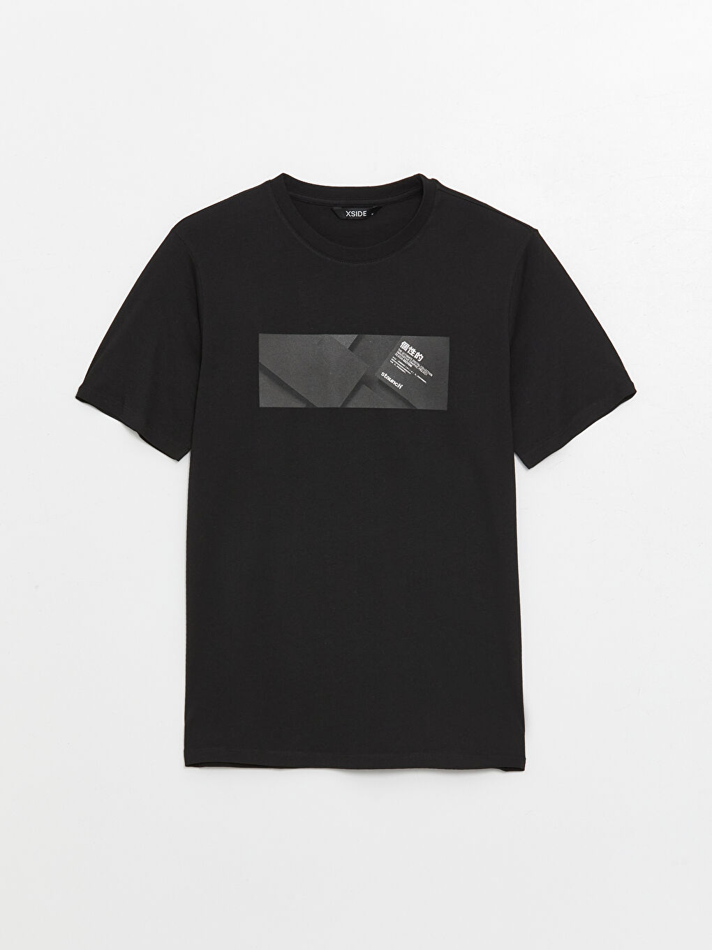 T-shirt pour hommes en coton peigné imprimé à manches courtes et col rond-5