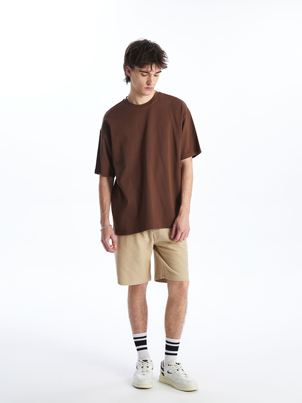 XSIDE Crew Neck Short Sleeve Men's T-Shirt -S41432Z8-HKQ