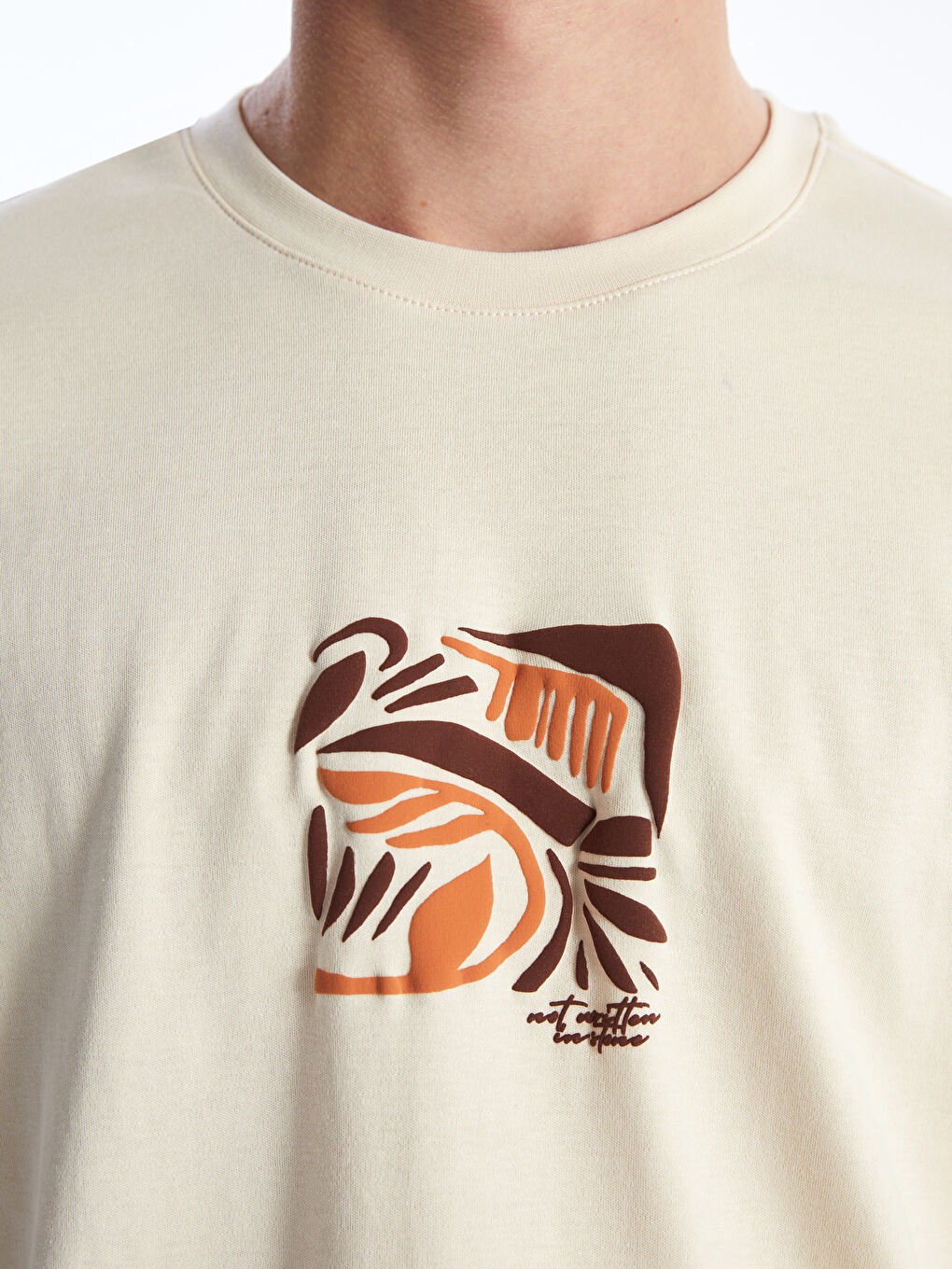 T-shirt à Manches Courtes Imprimé pour Hommes avec Col Rond-3