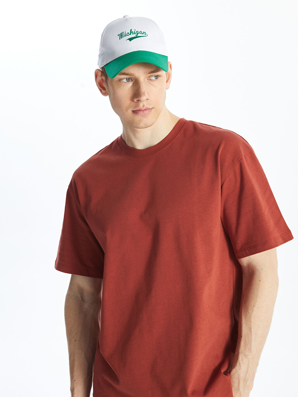 Crew Neck Short Sleeve Men's T-shirt -S41473Z8-VKJ