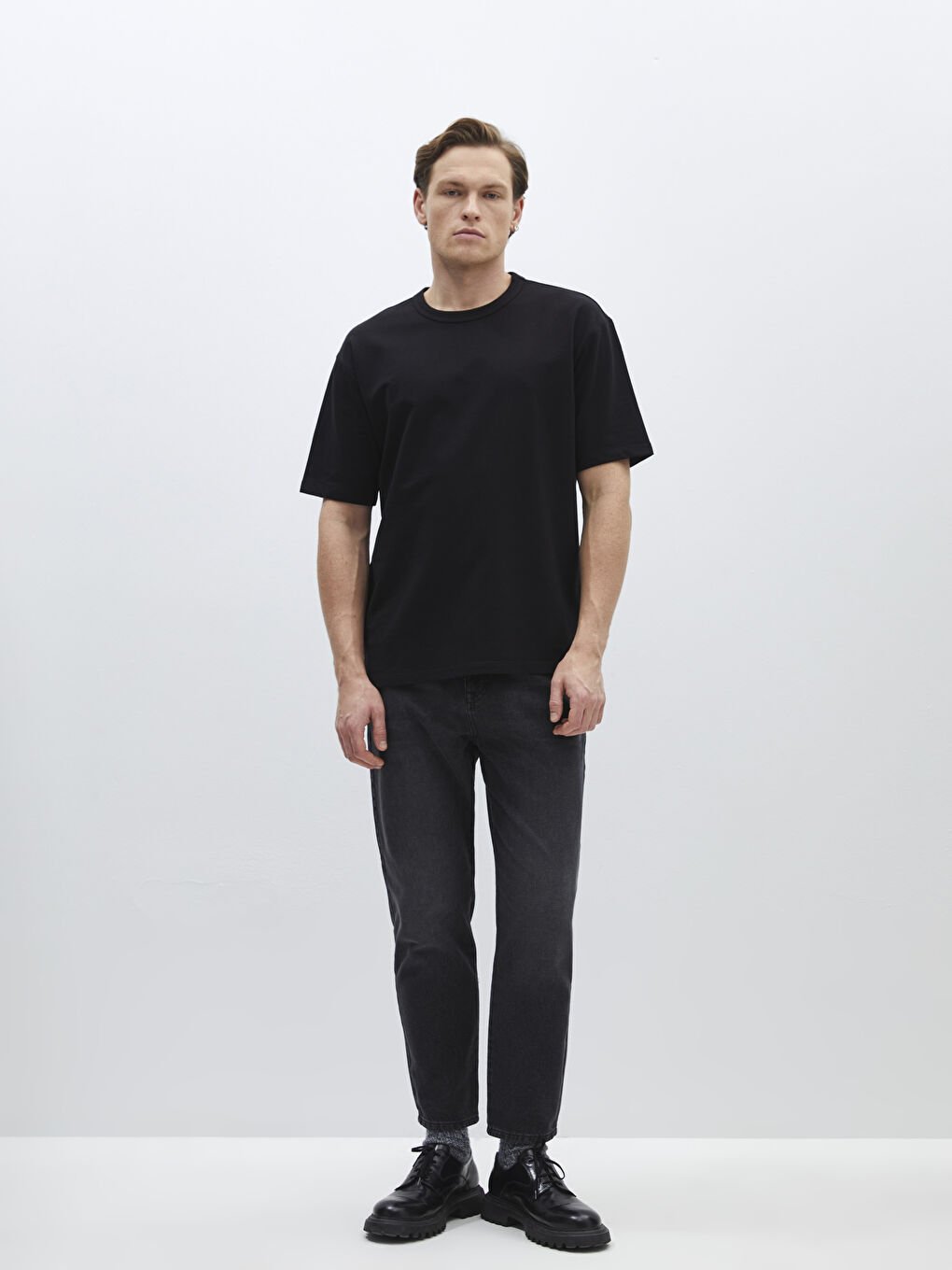 Crew Neck Short Sleeve Men's T-Shirt-2