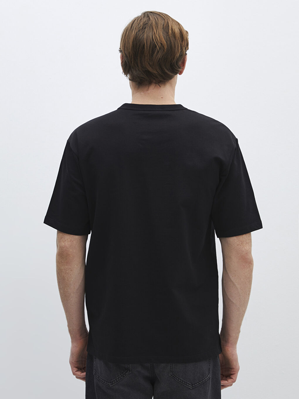 Crew Neck Short Sleeve Men's T-Shirt-4
