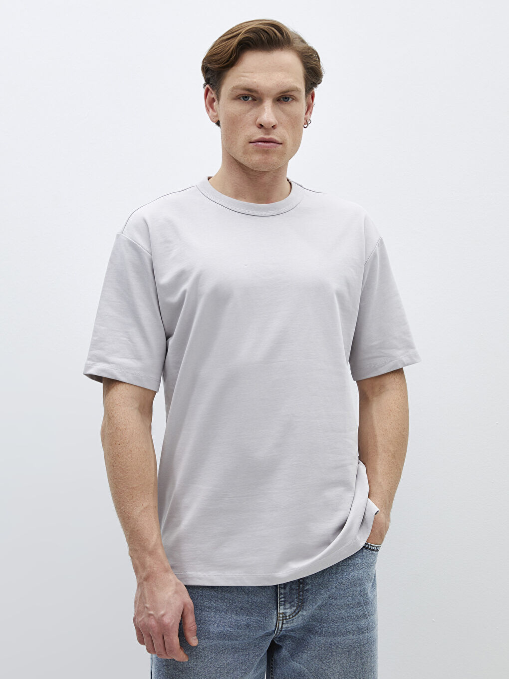 Crew Neck Short Sleeve Men's T-Shirt-1