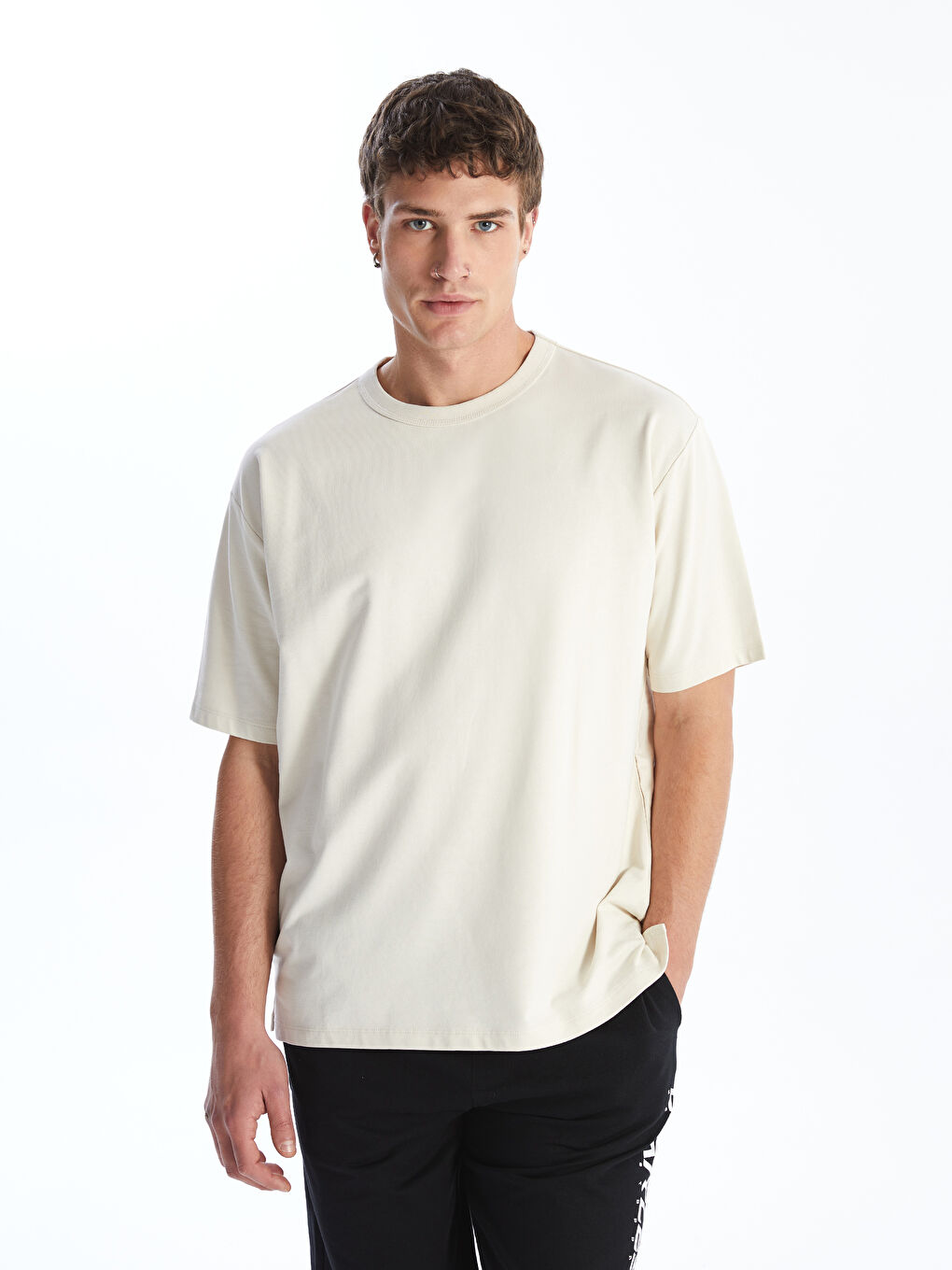 Crew Neck Short Sleeve Men's T-Shirt-1