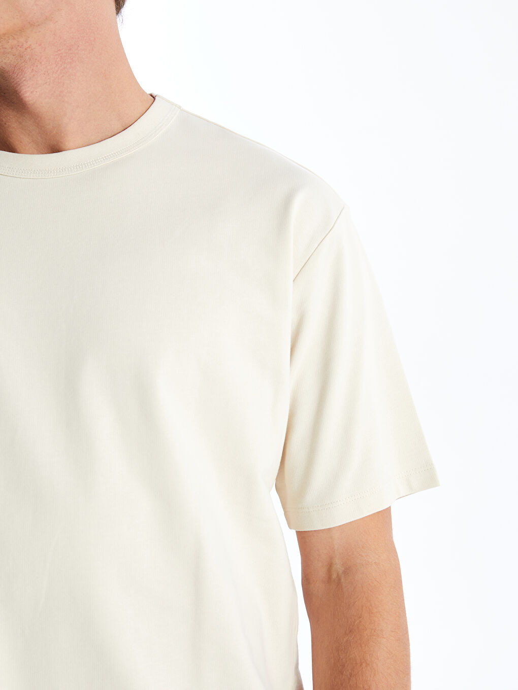 Crew Neck Short Sleeve Men's T-Shirt-3