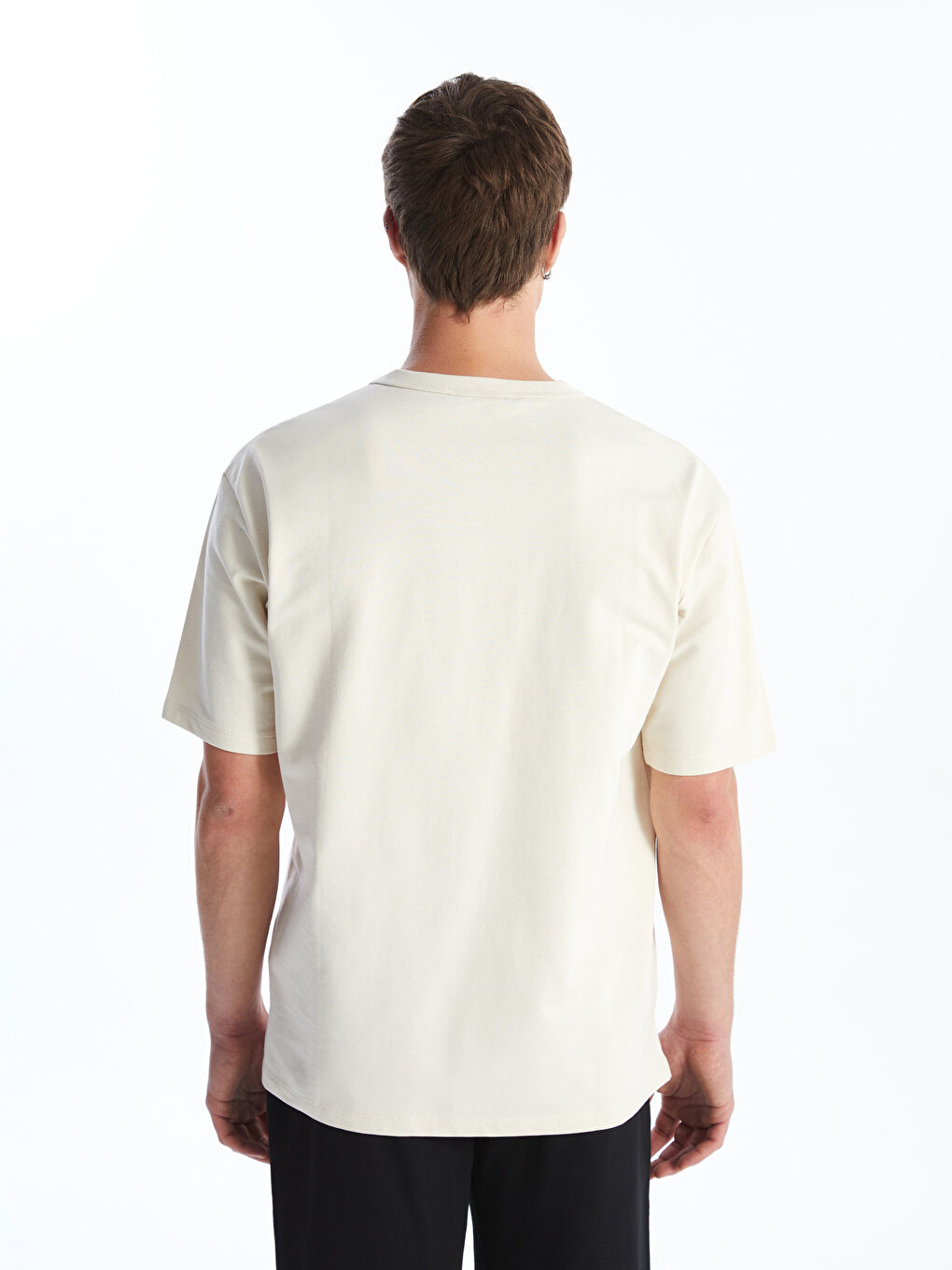 Crew Neck Short Sleeve Men's T-Shirt-4